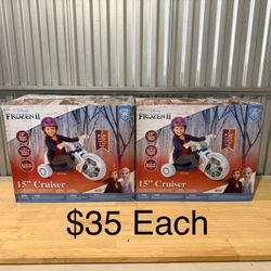 NEW Fly Wheels Disney Frozen Tricycle w/15 inch Front Wheel w/Light, Child Age 3 to 7 Yrs 