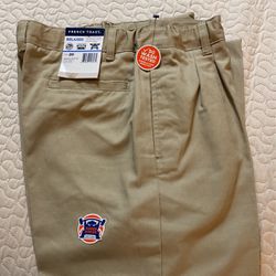 French Toast, Relaxed Fit, khaki, Size 20 Twill Pants)boys)