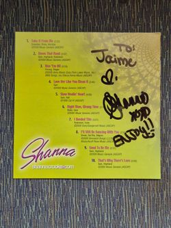 Shanna Crooks - Take It From Me (2000) CD Booklet - RARE Autographed/Signed Copy