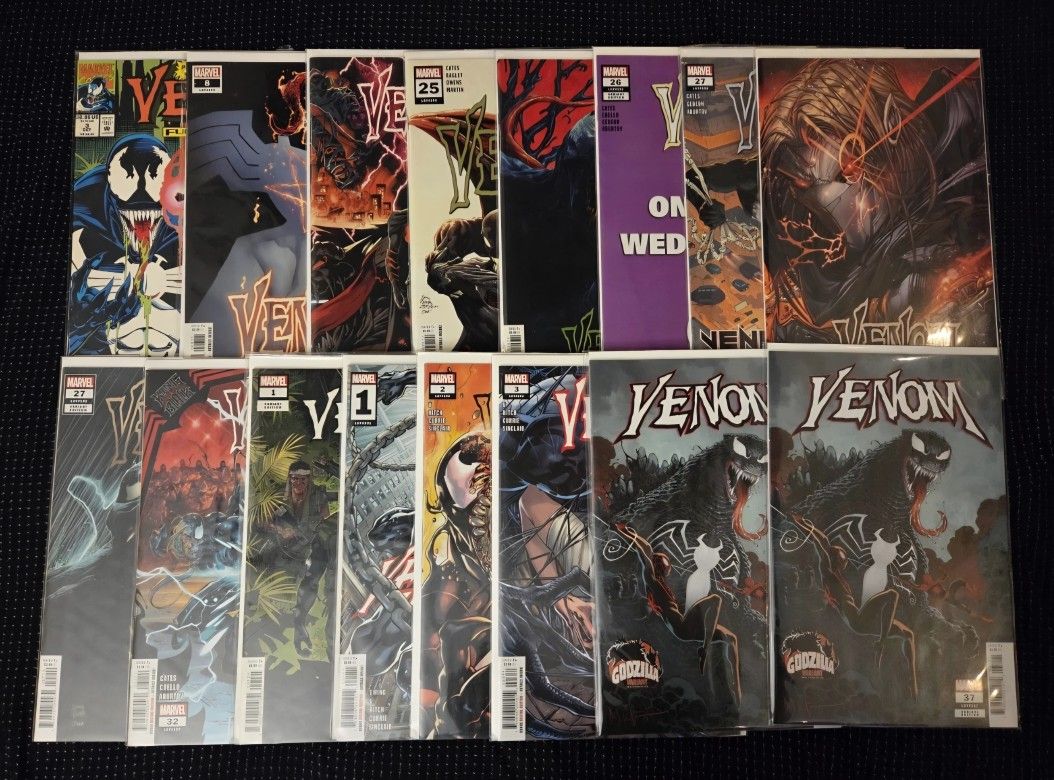 VENOM Comic Book Lot Of 16! Marvel Comics. Mixed Lot. Keys. Variants.