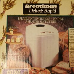 New Breadman Deluxe Rapid Bread Maker TR444