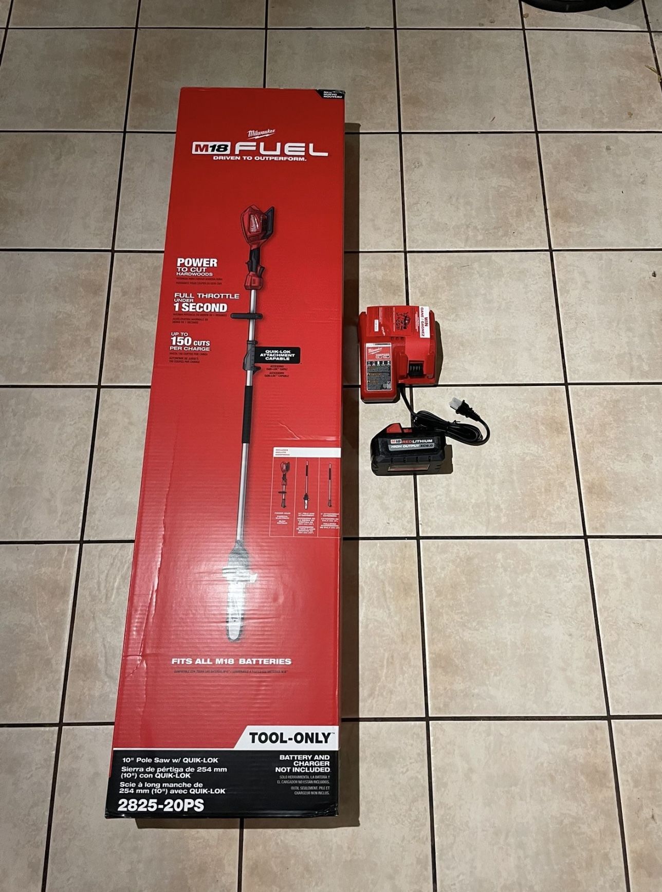Milwaukee M18v Fuel pole Saw With 6 Ah Batt And Charger New $450 In N Lakeland