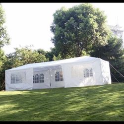10’ By 30’ Outdoor Canopy Tent With White Sidewalls For Weddings Parties Fiestas NEW IN BOX