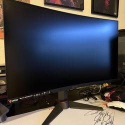 MSI - Optix 27" LED Curved QHD FreeSync Monitor (DisplayPort, HDMI, DVI) - Black