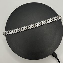 BRAND NEW SS Moissanite Cuban Bracelet