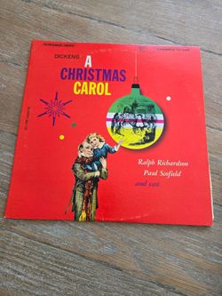 Vintage 1960 Charles Dickens “A Christmas Carol” Caedmon Vinyl LP – TC 1135