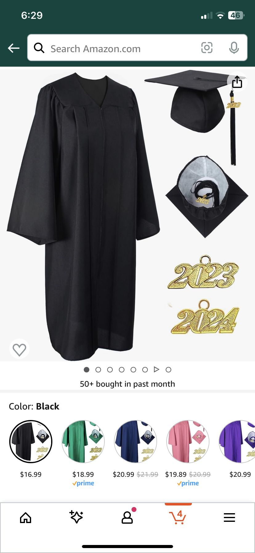 Graduation Gown, Hat, And Stole SJSU