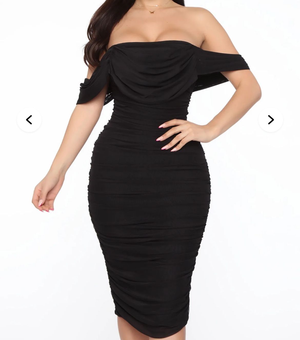 Black Off-shoulder Dress