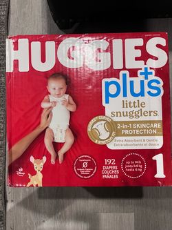 Huggies huge pack +plus little snugglers