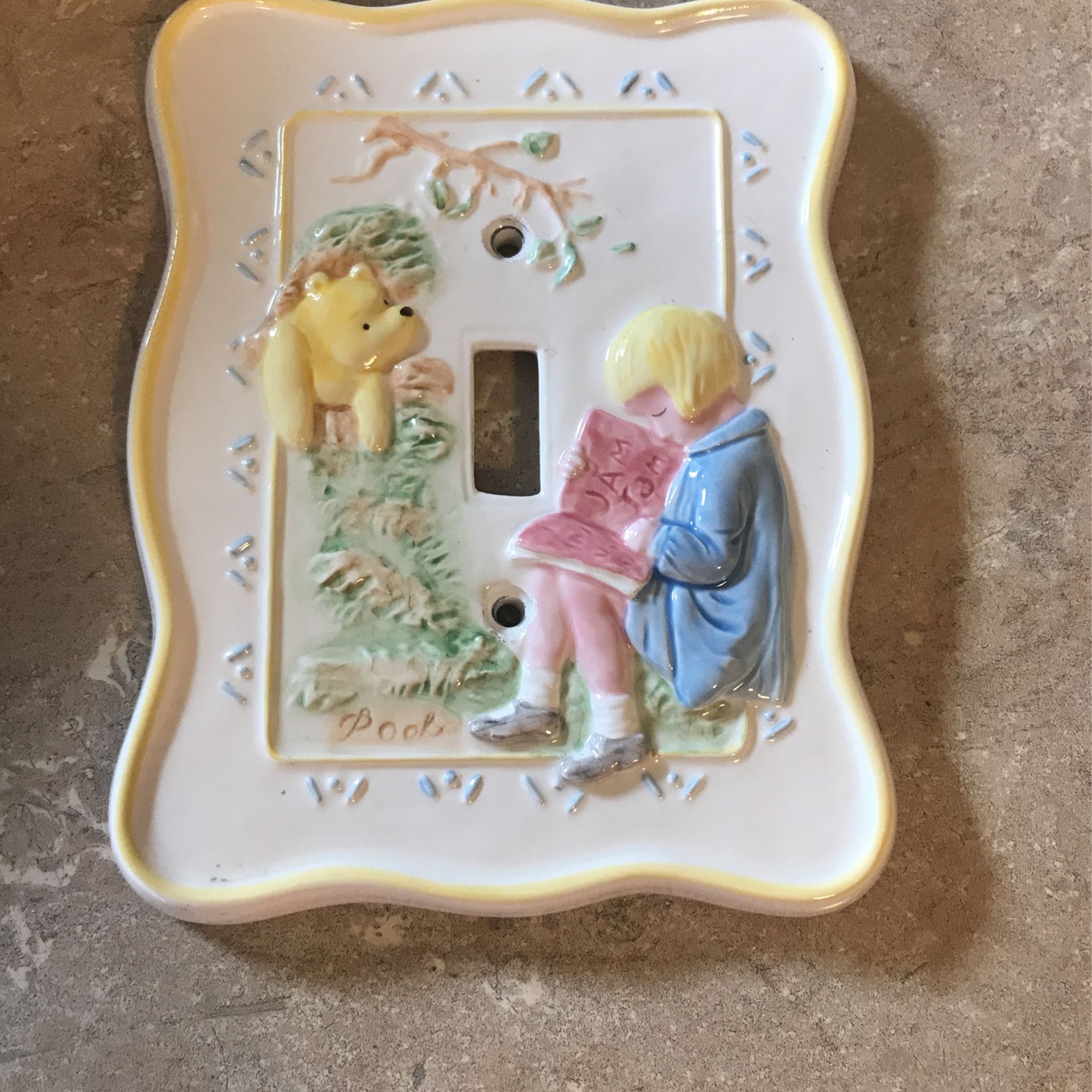 Winnie The Pooh Light Switch Cover