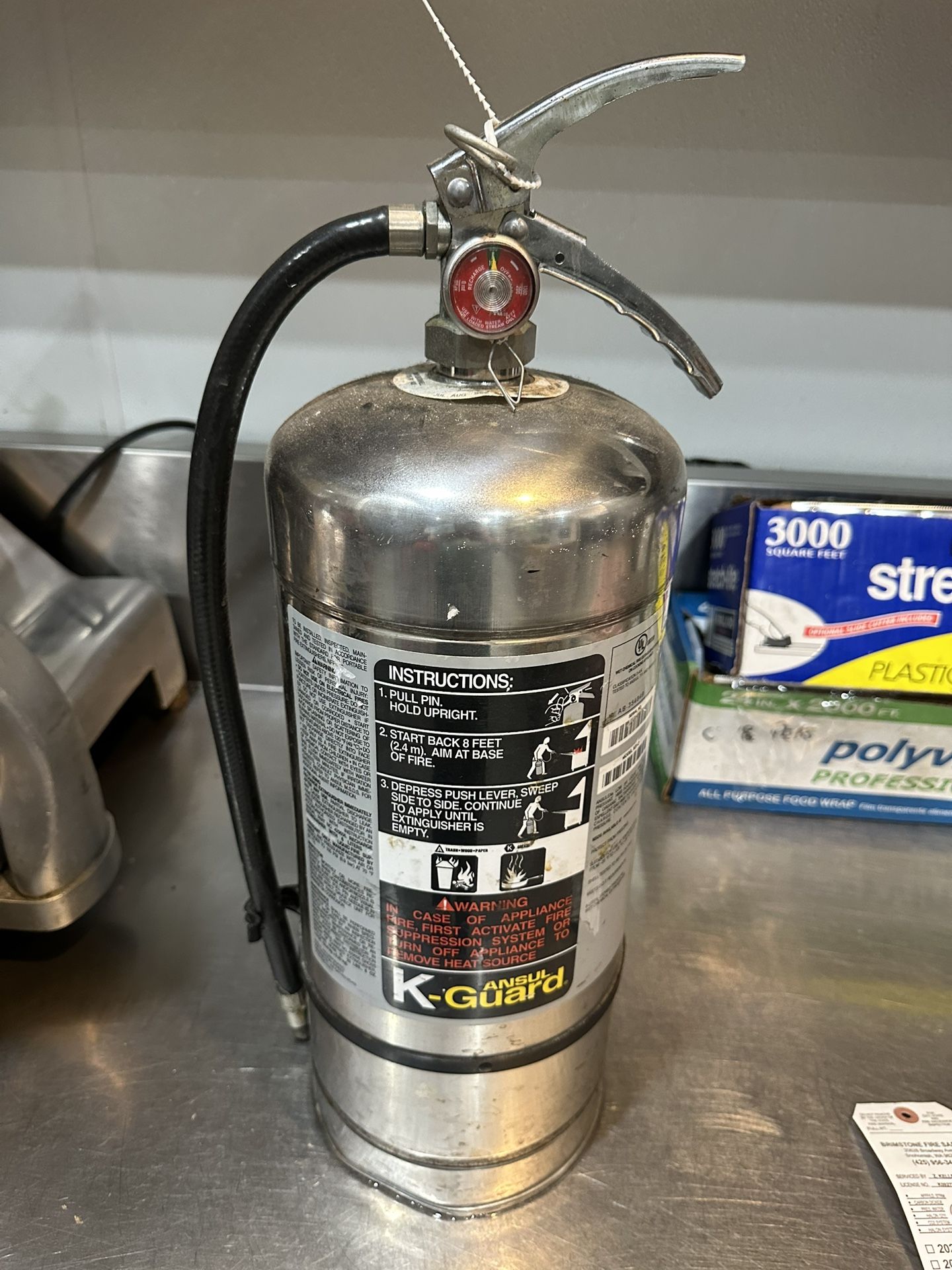 K Class Fire Extinguisher