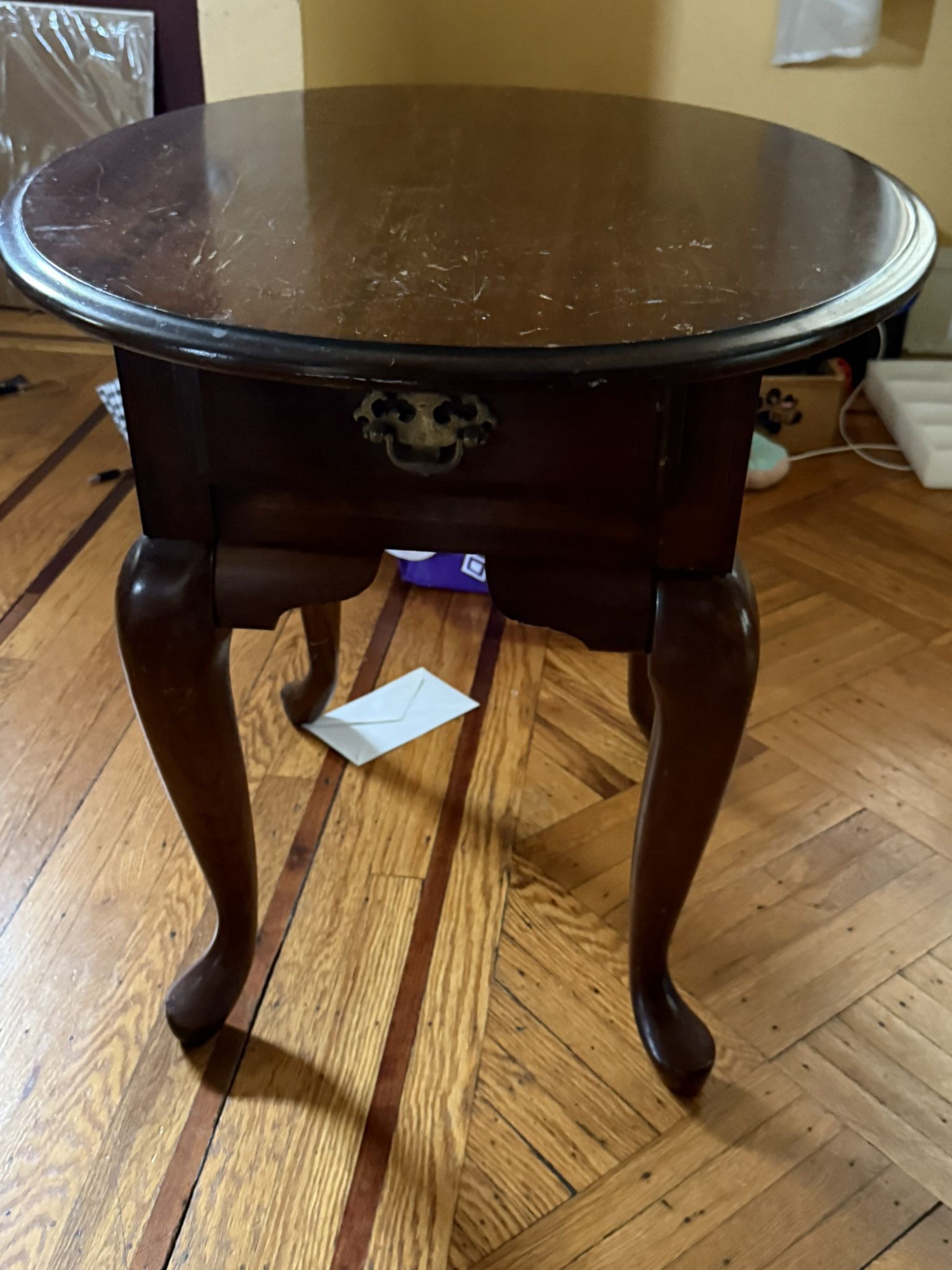 Wood End Table