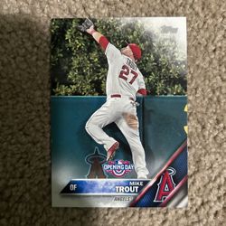 Topps 2016 Opening Day Mike Trout Baseball Card 
