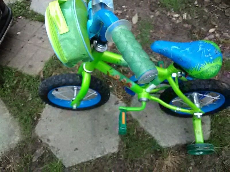 $20 Walt Disney the good dinosaur bike with training wheels in great shape no rip nothing wrong