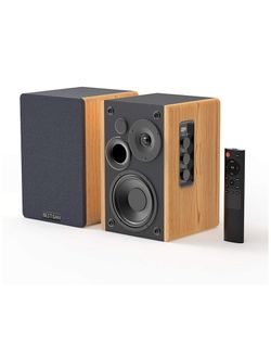 Bookshelf Speakers, Bluetooth Wireless Bookshelf Speaker with Optical input, 4 Inch Near Field Speaker and Silk Dome Tweeter, Three Equalizer Mode Bo