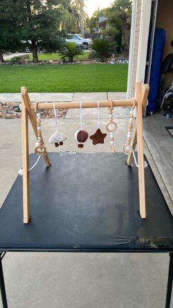 Wooden Baby Play Gym.