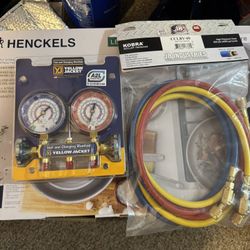 Yellow Jacket 42035 Series For R32 , R454B And JB Industries CCLBV-60 KOBRA Gasket Seal Refrigerant Ball Valve Hose Set, 60", ¼" x ¼"