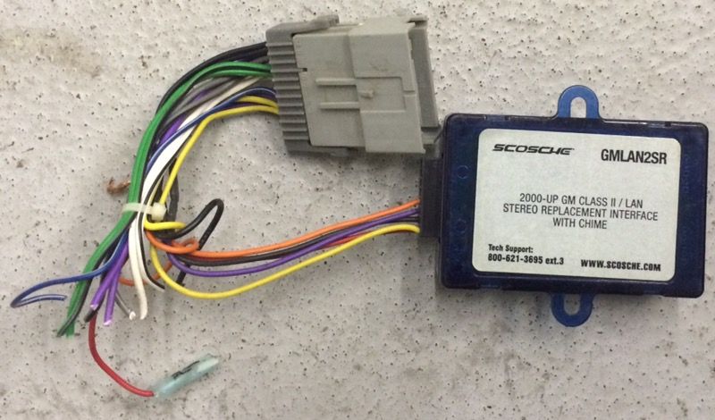 2000-up gm aftermarket radio interface
