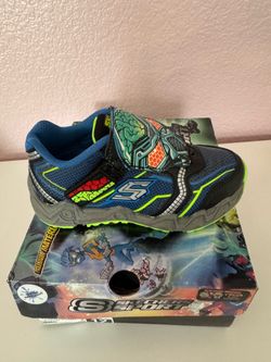 Size 12 boy’s, brand new in original box authentic, Skechers Sport style code 97485L/BLBK.