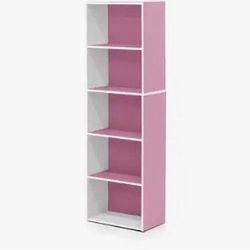 Brand New Pink/white Bookshelf