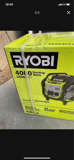 Ryobi 4000 - watt generator new/nuevo