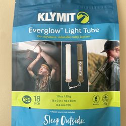 Klymit Everglow LED Light, Inflatable Camping Lantern, USB Powered, 6000K