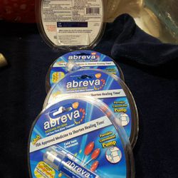 Abriva and Aquaphor Aveeno Eczema Sanitizer