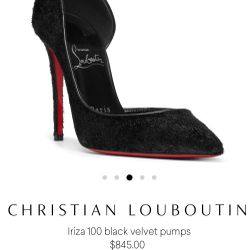 Sexy Black Authentic Red Bottoms Size 40 (9); Never Worn