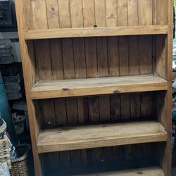 Rustic Solid Wood Shelf, Book Case, Shelf Storage, 6' Tall 39" Wide 14" Deep (16" Deep At The Bottom)