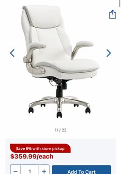 Desk chair, white. Serta
