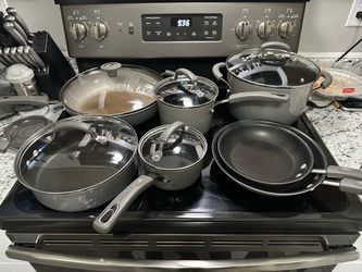Rachel Ray Nonstick Cookware Set with Lids
