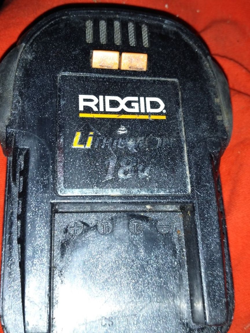 Ridgid 18-volt Lithium-ion Battery Works Great Hold A Charge