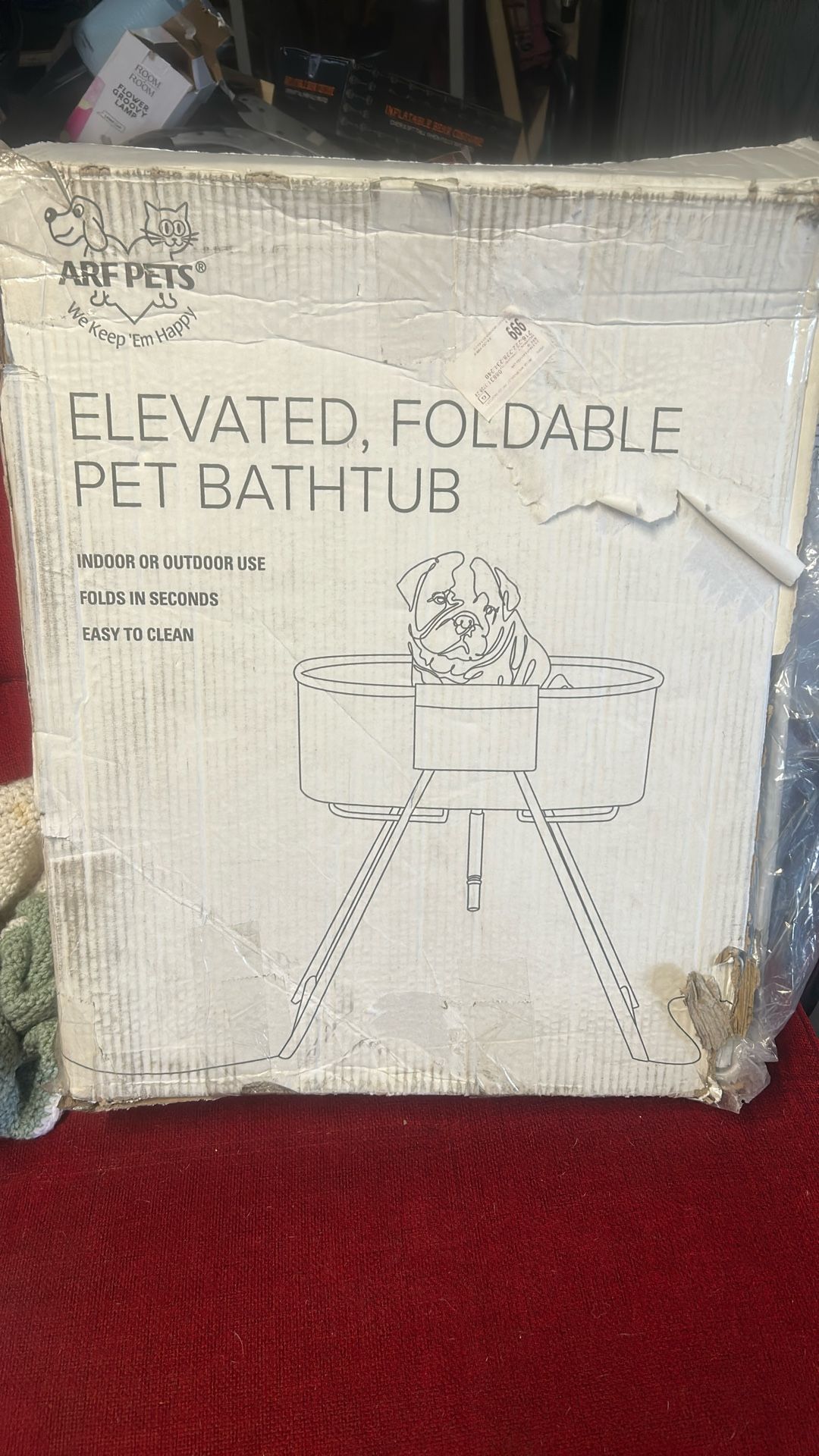 Elevated , Foldable PET bathtub π