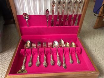 Oneida Community Silver Plate Silverware Flatware set 33 pcs Vintage