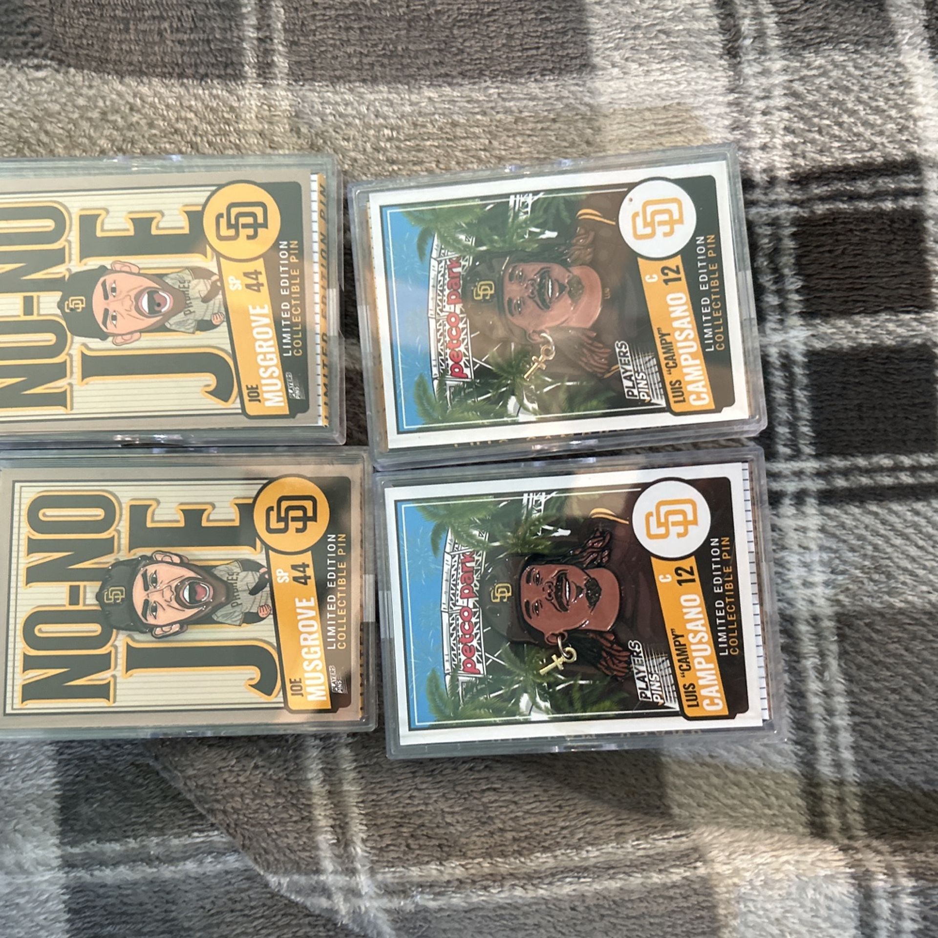 Limited Edition Collectible Pen, Two Joe Musgrove’s And Two Louis Campe Campusano