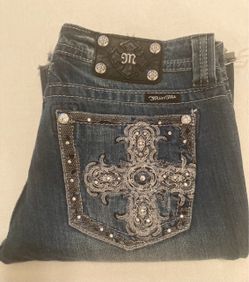 Miss Me Dark Wash Embellished Jeans