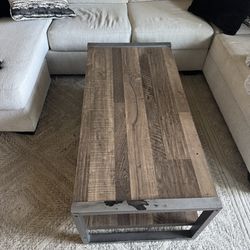 Coffee Table - Wood & Metal