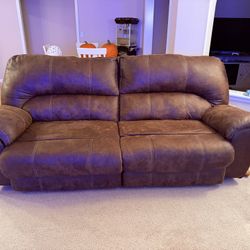 Brown Reclining Living Room Set