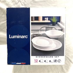 New Made In France (Luminarc) 12 Piece Dinnerware Serving Set. Retailed for $60.