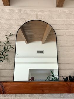 Black Arch Wall Mirror