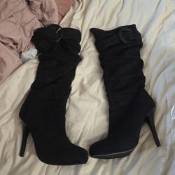 Black Suide Boits SIZE 7