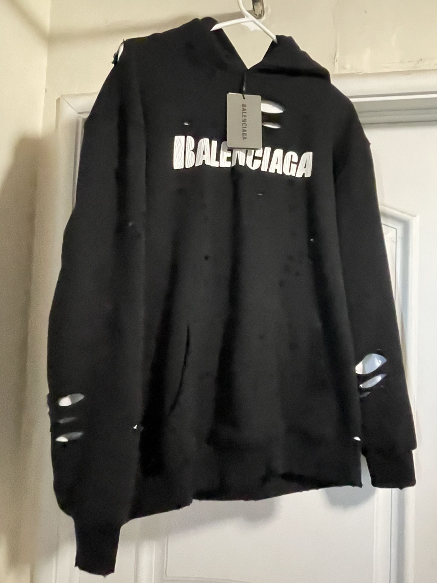 Balenciaga Torn/Ripped Hoodie for Sale in San Lorenzo, CA - OfferUp