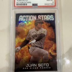 2023 Topps Chrome Update Series - Action Stars Juan Soto #ASC-19 Padres PSA 8