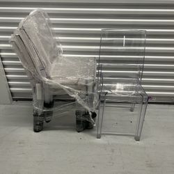 Lucite Dining Chairs 