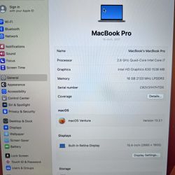 MacBook Pro 2017 - 15 Inch