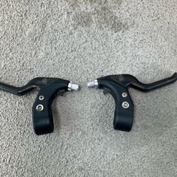 Black Youth Bicycle Brake Lever Set - Short Reach