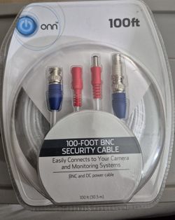 Onn 100ft BNC Security Cable