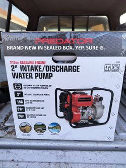 Water pump gasoline powered brand new.