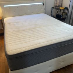 12” memory foam double top queen size mattress