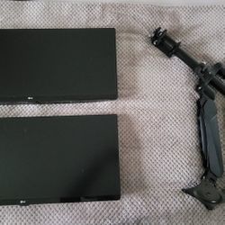 Dual LG Monitors With Stand